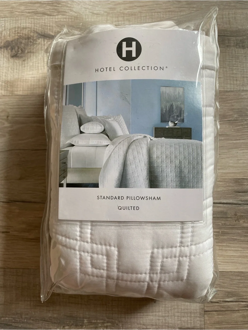 Hotel Collection Quilted Standard Pillowsham - White